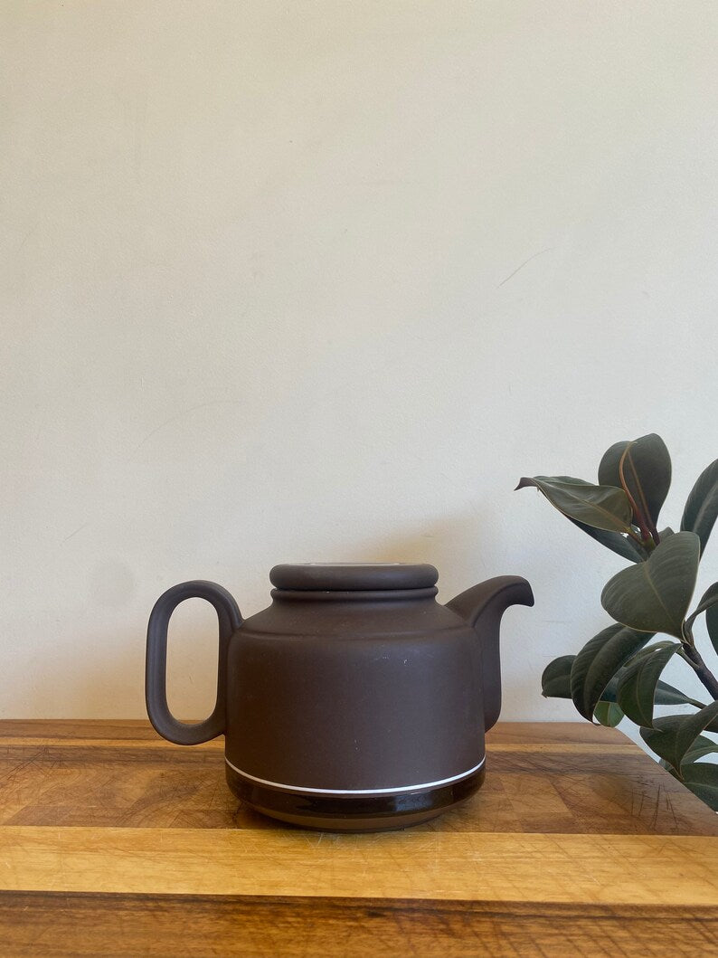 Vintage Hornsea Lancaster Vitramic Contrast Teapot